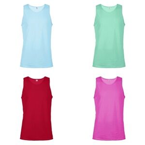 DELTA APPAREL 4 PK PRO WEIGHT ADULT TANK TOP  - SIZE XL (NEW WITH TAGS)